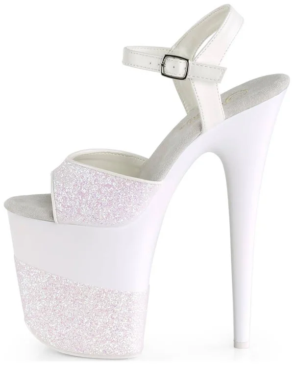 Pleaser - FLAMINGO-809-2G 8, Opal Glitter/Opal Glitter