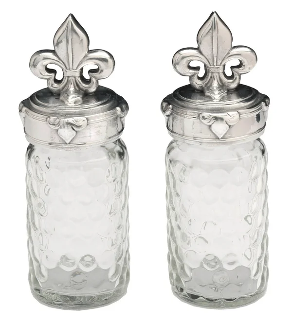 Arthur Court Fleur De Lis Salt and Pepper Set, 5.5 x 3.5"