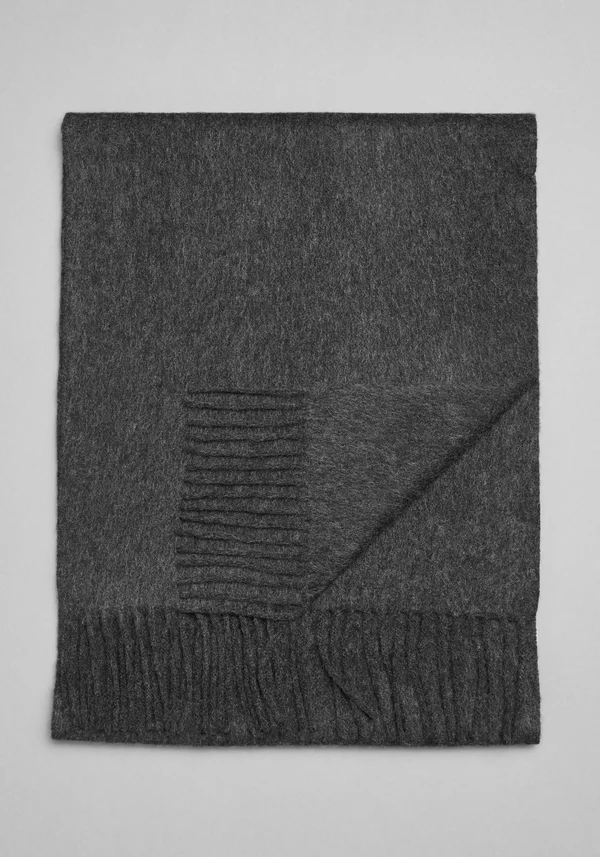 Jos. A. Bank Men's Cashmere Scarf, Charcoal, One Size