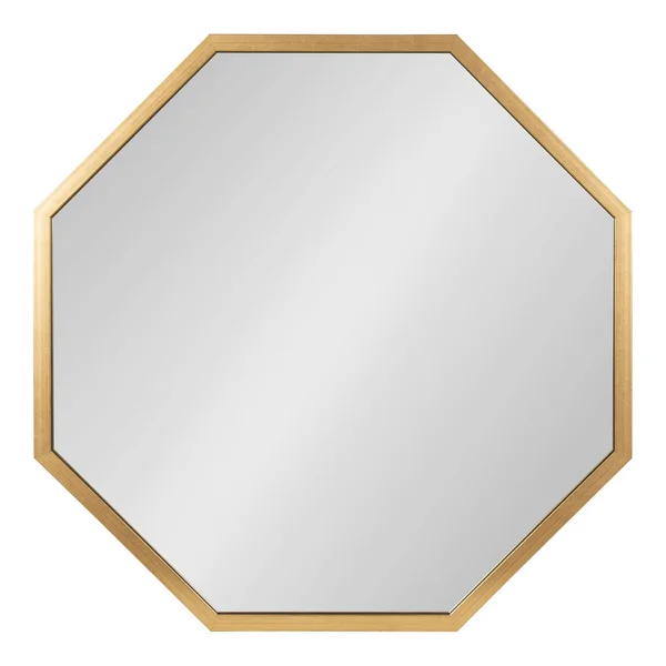 Kate and Laurel Laverty 28-in L x 28-in W Octagon Silver Framed Wall Mirror, 218781