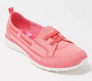 Skechers Microburst Washable Bungee Slip-OnShoes -Topnotch - Size 10 Wide, Coral