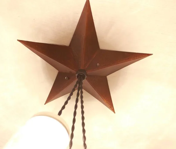 Mason Jar Chandelier Barn Star - Country Rustic Primitive Pendant Light - 3 Jars (Black)
