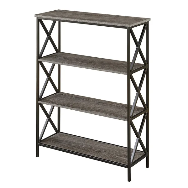 Convenience Concepts Tucson 4 Tier Bookcase - Weathered Gray
