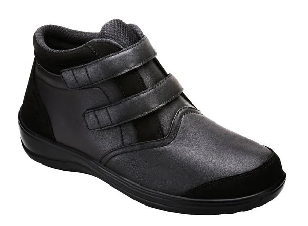 Women's OrthoFeet Tivoli Bootie Black Full Grain Leather 8 M