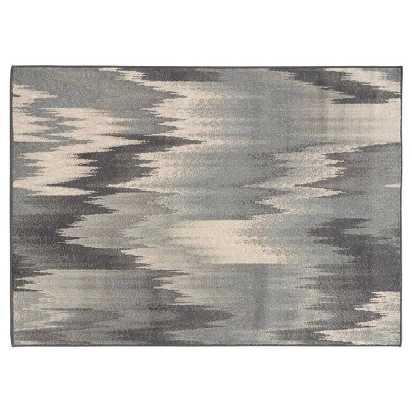 StyleHaven Brenna Abstract Ikat Rug - Light Grey, 8x10 ft