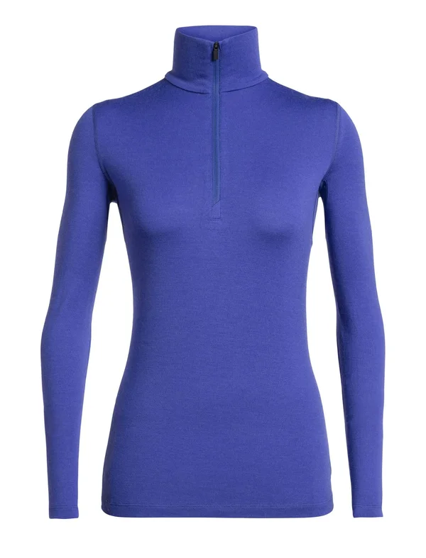 Icebreaker Women's 260 Tech LS Half Zip Mystic M
