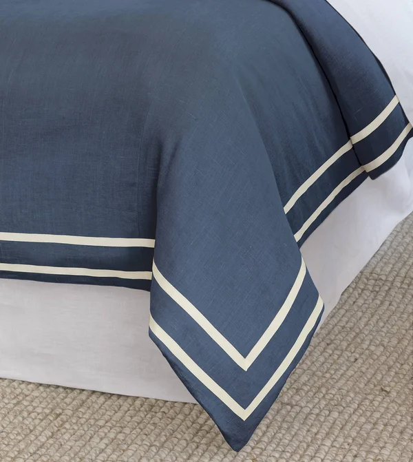 Eastern Accents, Resort Indigo Fret Duvet Cover, Full