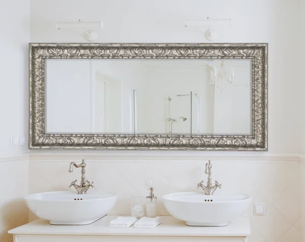 Hitchcock Butterfield Black and Nickel Silver Nuevo II Wall Mirror