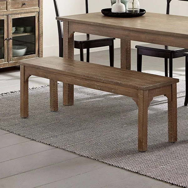 Progressive Furniture D869-69 Teresa Distressed Oak Dining Bench