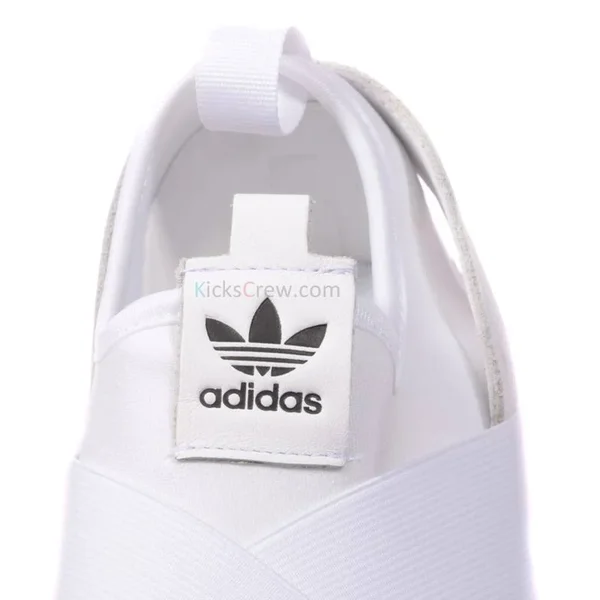 Adidas Superstar Slip On W White Sneakers/Shoes S81338 (Size: US 8)