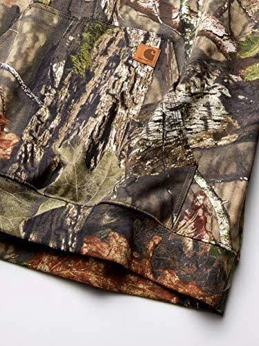 Carhartt Men's Midweight Camo Sleeve Logo Hooded Sweatshirt