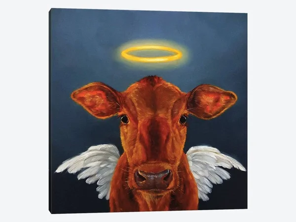 Lucia Heffernan Canvas Art Picture - Holy Cow ( Humor > Animal Humor art)