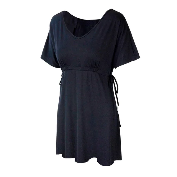 UV Skinz Women's UPF Short Swim Dress Cover-Up - Sun Protection Beach Cover Up, Size: Small, Color: Black