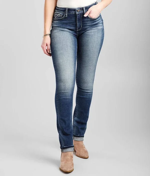 Buckle Black Fit NO. 93 Mid-Rise Straight Jean - Blue 33/32 - Women's