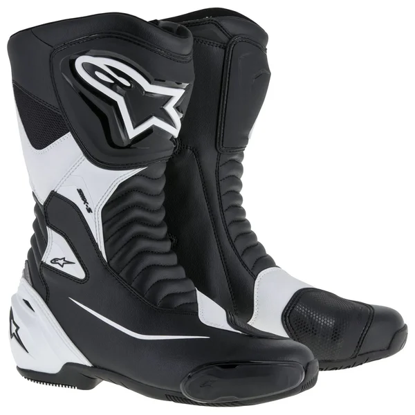Alpinestars SMX S Motorcycle Boots Black/White 42