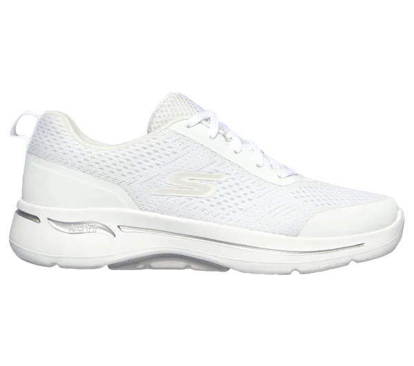 Women's Skechers GOwalk Arch Fit Motion Breeze Sneaker - Adult, Size: 13, White/Silver