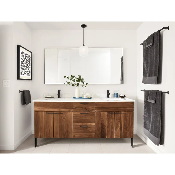 Room & Board - Modern Infinity Mirror 2D 24W 36H in Mineral Brown Brown