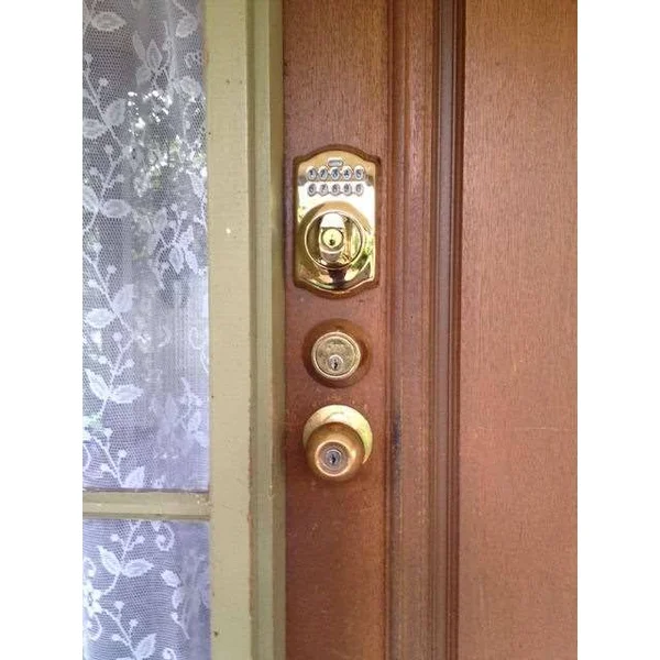 Schlage Camelot Keypad Deadbolt, Aged Bronze
