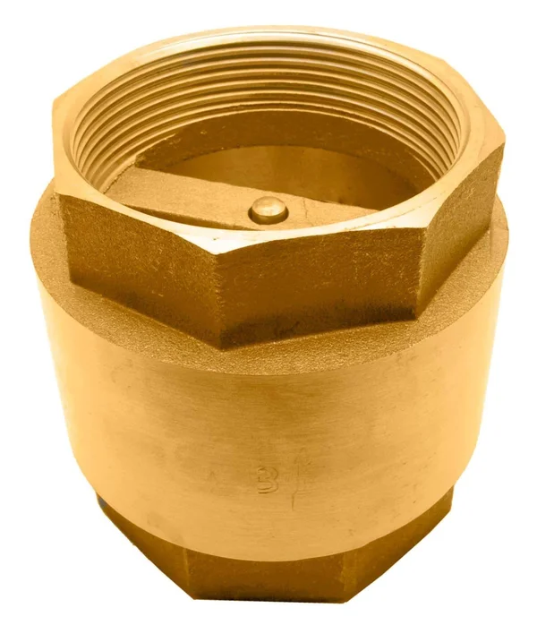 DuraChoice 3x22 Brass In-Line Spring Check Valve - 200WOG