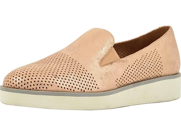 Softwalk Women's Whistle Slip On, Size: 9.5, Rose Gold Nubuck