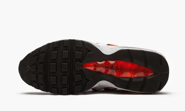 Nike Air Max 95 Shoes Black/Vast Grey/Team Orange Size 12