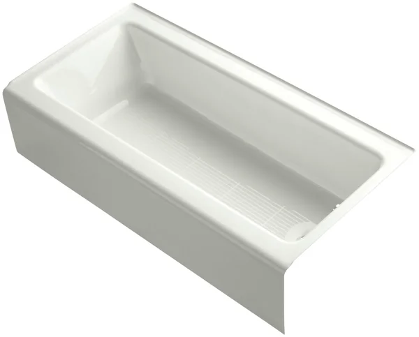 Kohler 838-NY Bellwether 60x22 x 30x22 Alcove Bath with Integral Apron and Right-Hand Drain - Dune