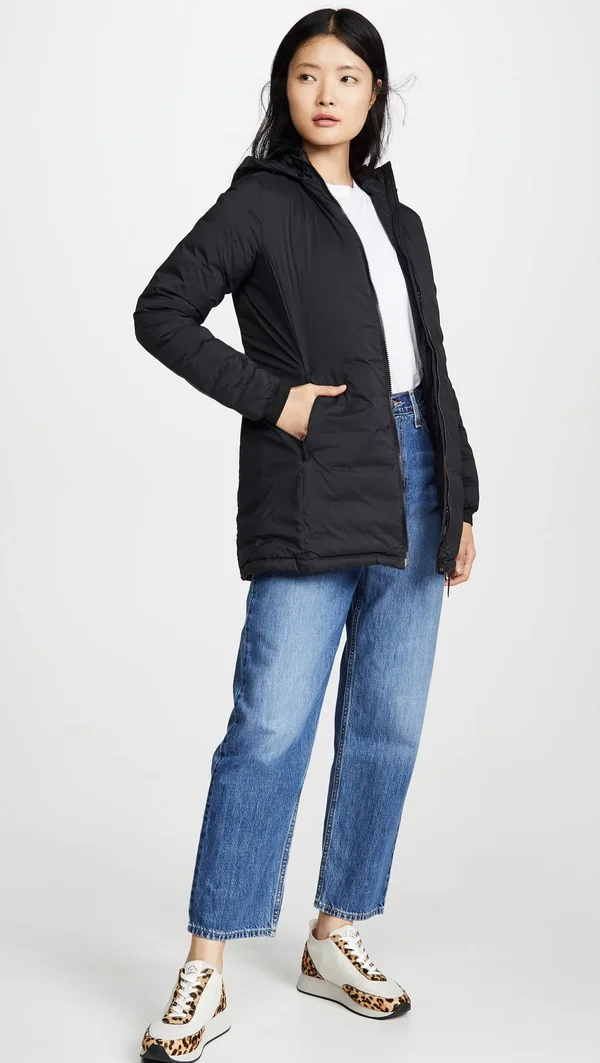 Canada Goose Women's Camp Hooded Jacket Matte Finish - Black, 2XS