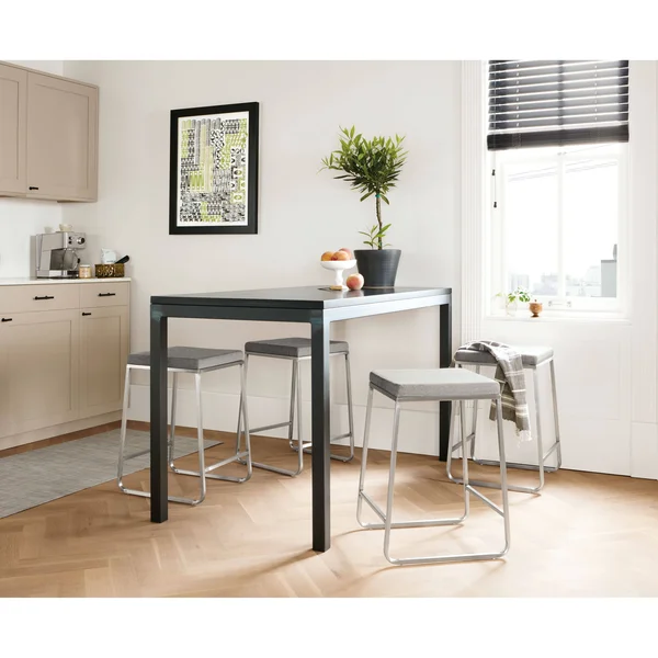 Room & Board - Modern Parsons Counter Table w/ Leg 18d 36W 35h in Sand, Ash w/ Sand Sta 1.5x22 in Top w/ Taupe Base