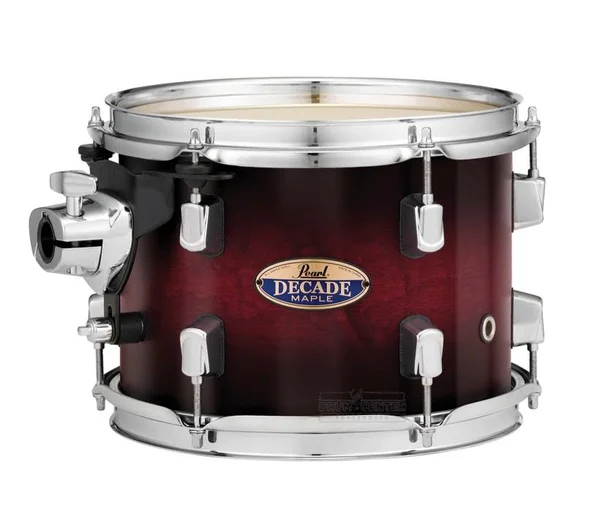 Pearl Decade Maple 10x22x7x22 Tom DMP1007T/C261 Gloss Deep Redburst Drum