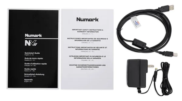 Numark NVII Intelligent Dual-Display Serato DJ Controller 4-Channel, USB + Case