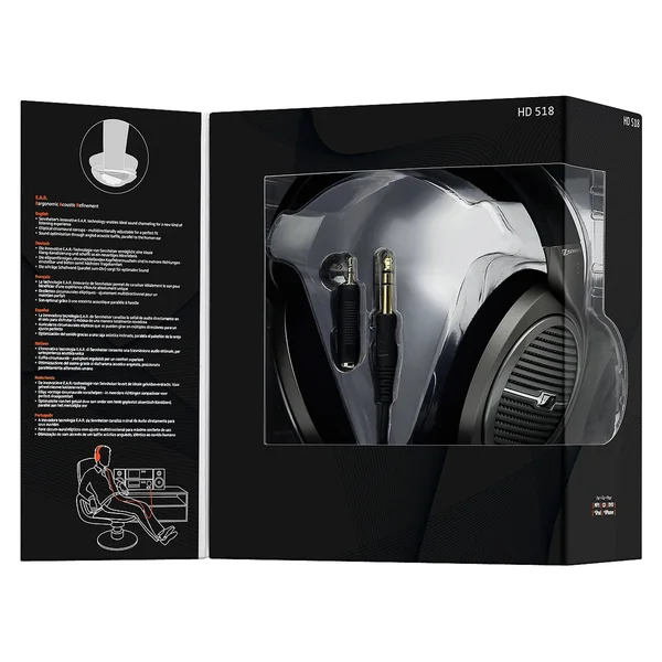 Sennheiser HD 518 Headphones (Black)