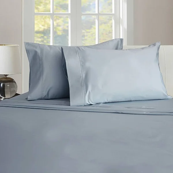 Therapedic 450-Thread-Count Queen Sheet Set in Blue