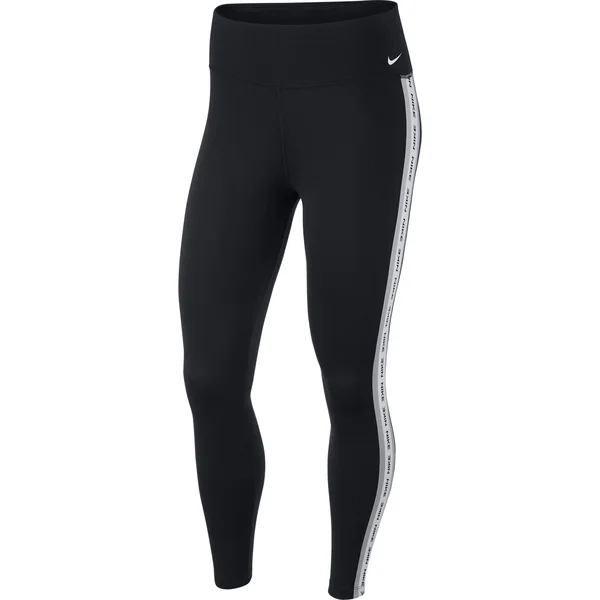 Nike Black/White One Novelty Tape Leggings