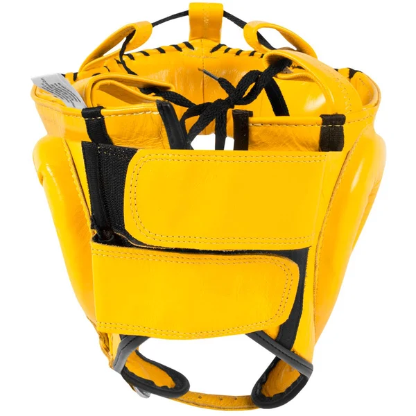 Cleto Reyes Traditional Leather Headgear with Nylon Face Bar - Yellow