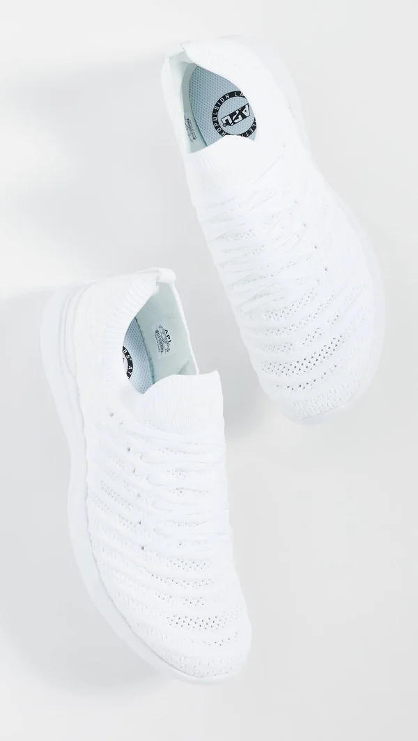 APL Men's TechLoom Wave White Shoes in Size 8 - Athletic Propulsion Labs