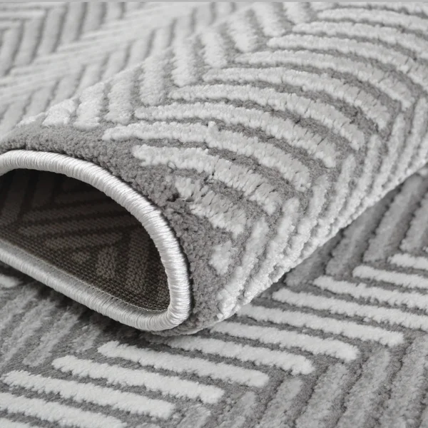 Mayberry Everest Domino Gray Area Rug, Size: 5&3 inchx7&3 inch