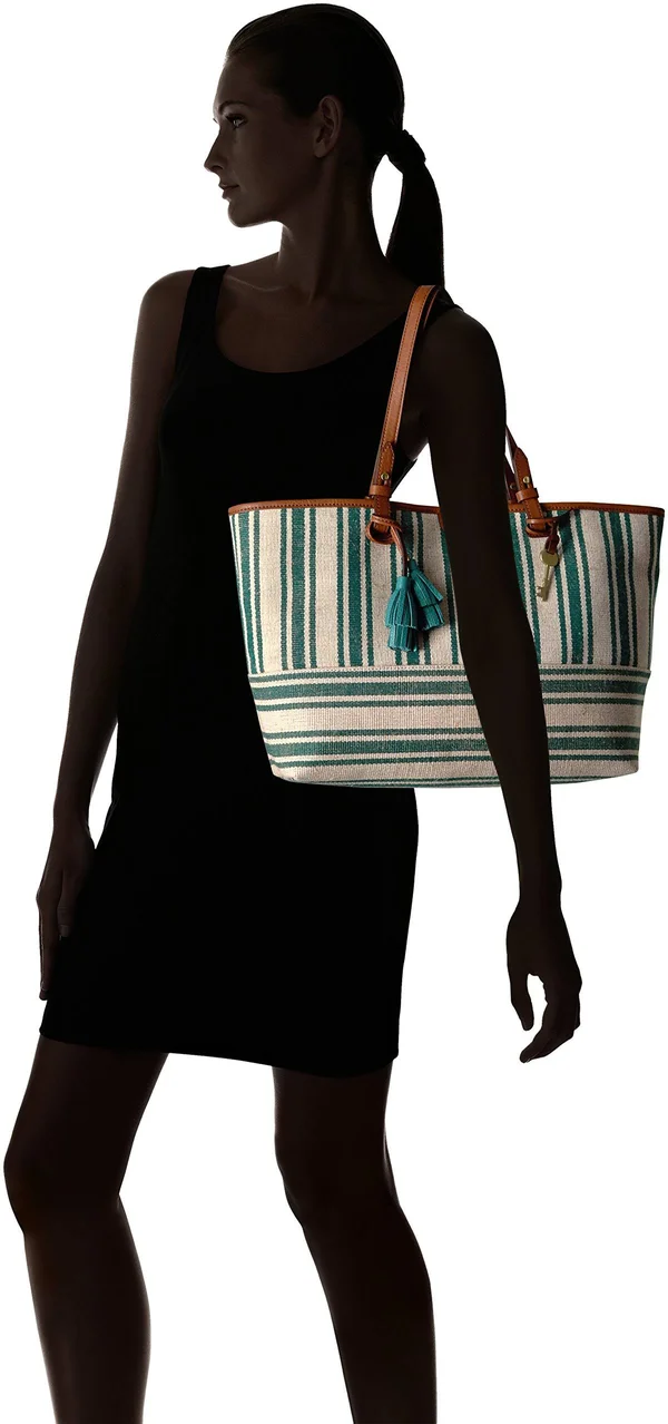 Fossil Rachel Tote - Teal Green