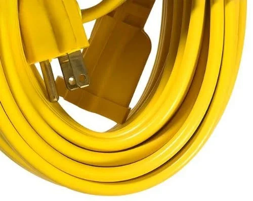 Woods 0835 SPT-3 14/3 Flat Utility Extension Cord Yellow 50-Feet