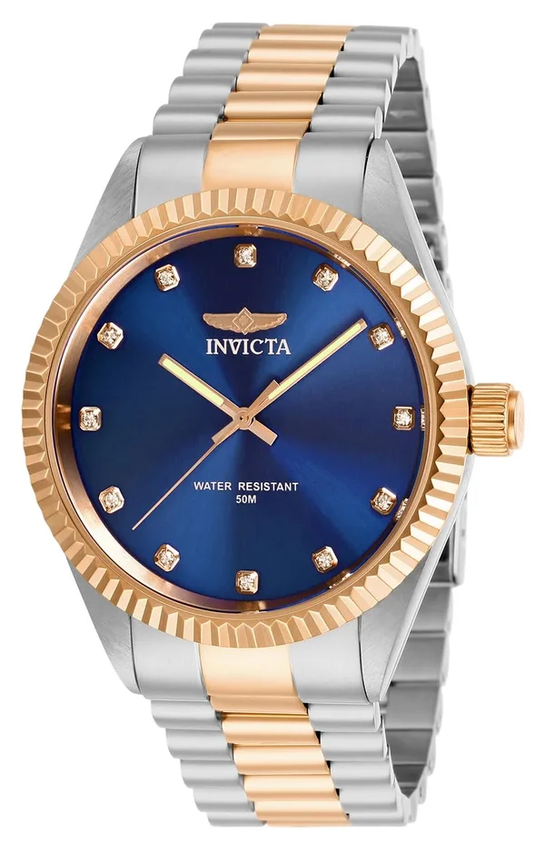 Invicta 29505 Specialty Men's Quartz Watch; Blue Dial; 43 mm Stainless Steel Bracelet