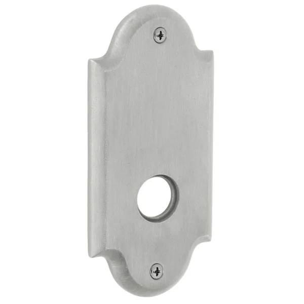 Baldwin Estate Arch Rosette Passage Pair Satin Chrome
