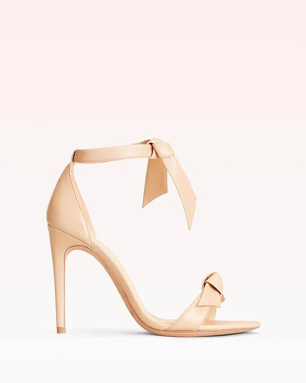 Alexandre Birman - Clarita 100 Leather Sandal, 11 US, Nude