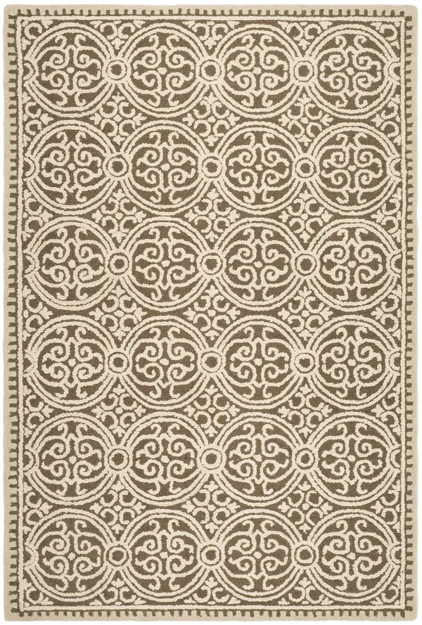 Safavieh CAM232A Cambridge Area Rug - Brown, White: 5-ft x 8-ft