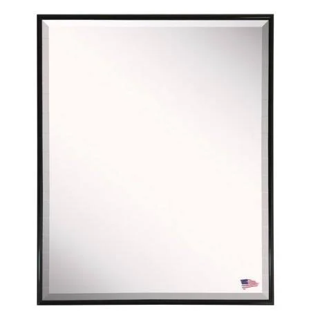 Darby Home Co Rectangle Black Metal Wall Mirror