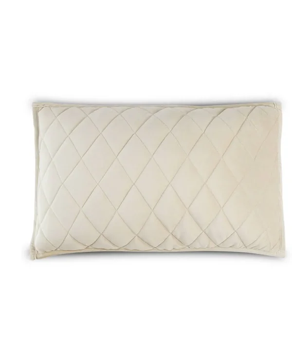 Jennifer Adams Velvet Diamond Sham (Natural Linen - King)