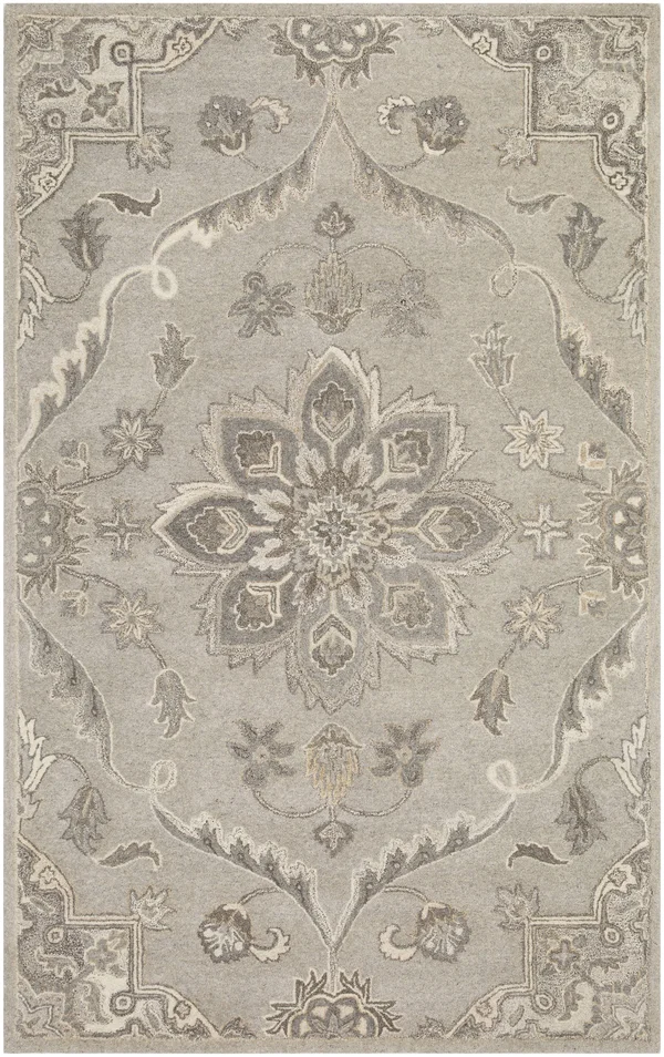 Traditional BHS-0029589 Tufted Wool Taupe Classic Area Rug