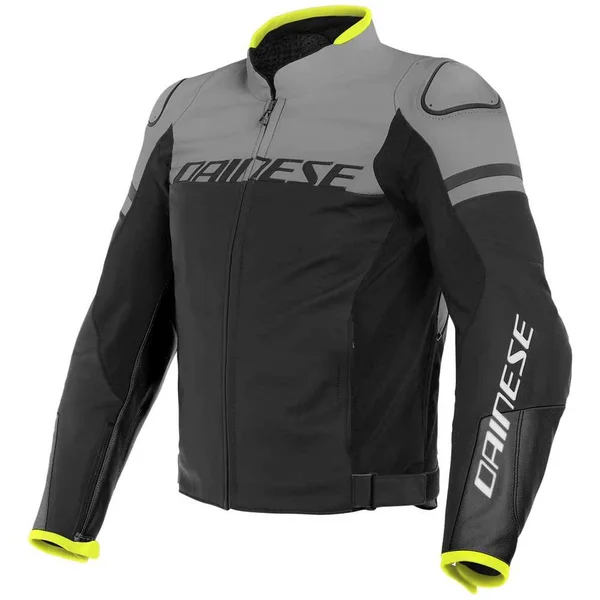Dainese Agile Leather Jacket Black/Gray/Black 50