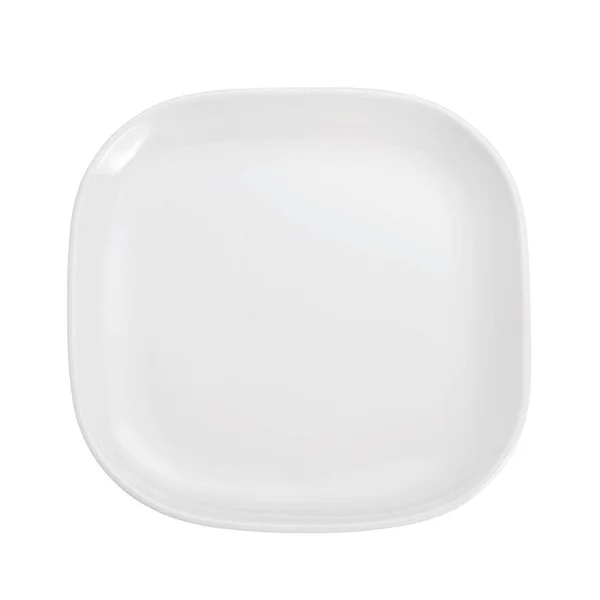 Oneida F1450000001 9 7/8x22 Square Classic Coupe Plate - Porcelain - White