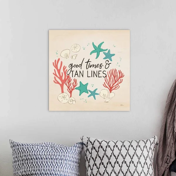 Beach Time IV, Canvas Wall Art, 20x20, Great Big Canvas