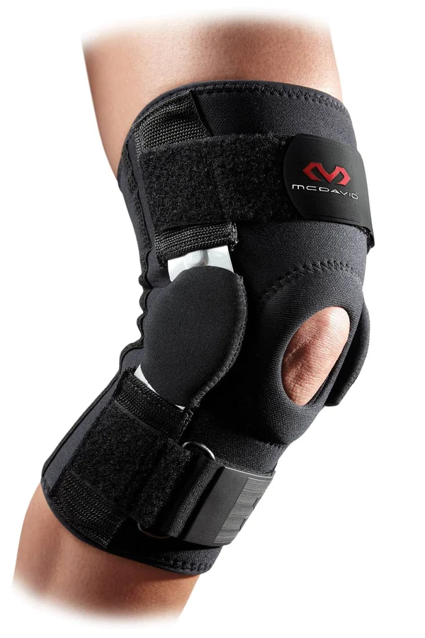 McDavid Level 3 Knee Brace with Dual Disk Hinges, Black, L