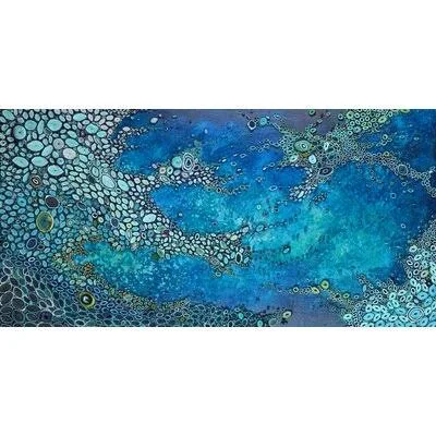 Atlantic Abyss by Amy Genser - Print on Canvas Ebern Designs Size: 18x22 H x 36x22 W x 1.5x22 D